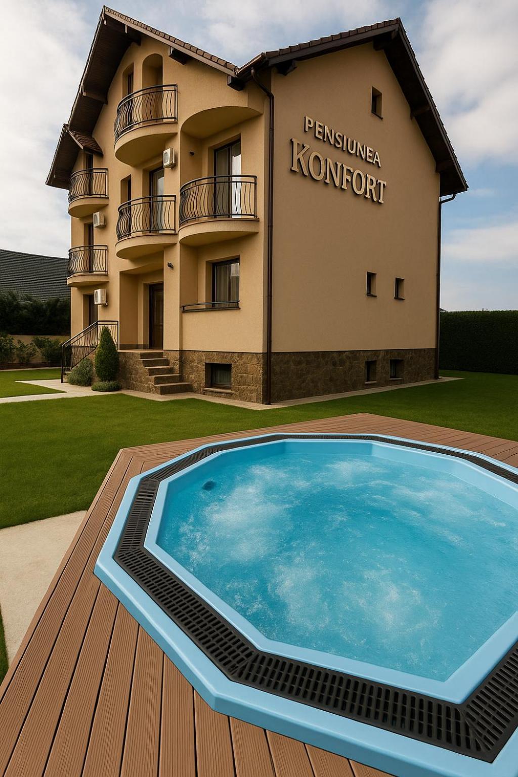 Pensiunea Konfort Băile Felix エクステリア 写真